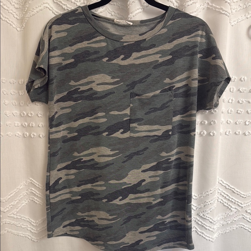 Camo Print T-Shirt